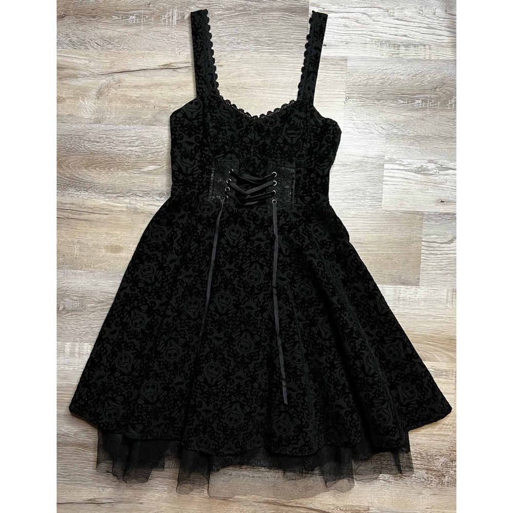 Disney Nightmare Before Christmas : velvet flocked corset detail dress - Picture 8 of 13